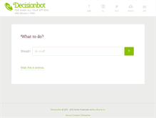 Tablet Screenshot of decisionbot.org